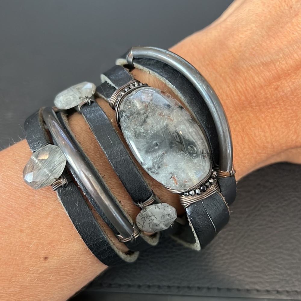 Taylor and Tessier Bracelet Leather & Quartz NWT